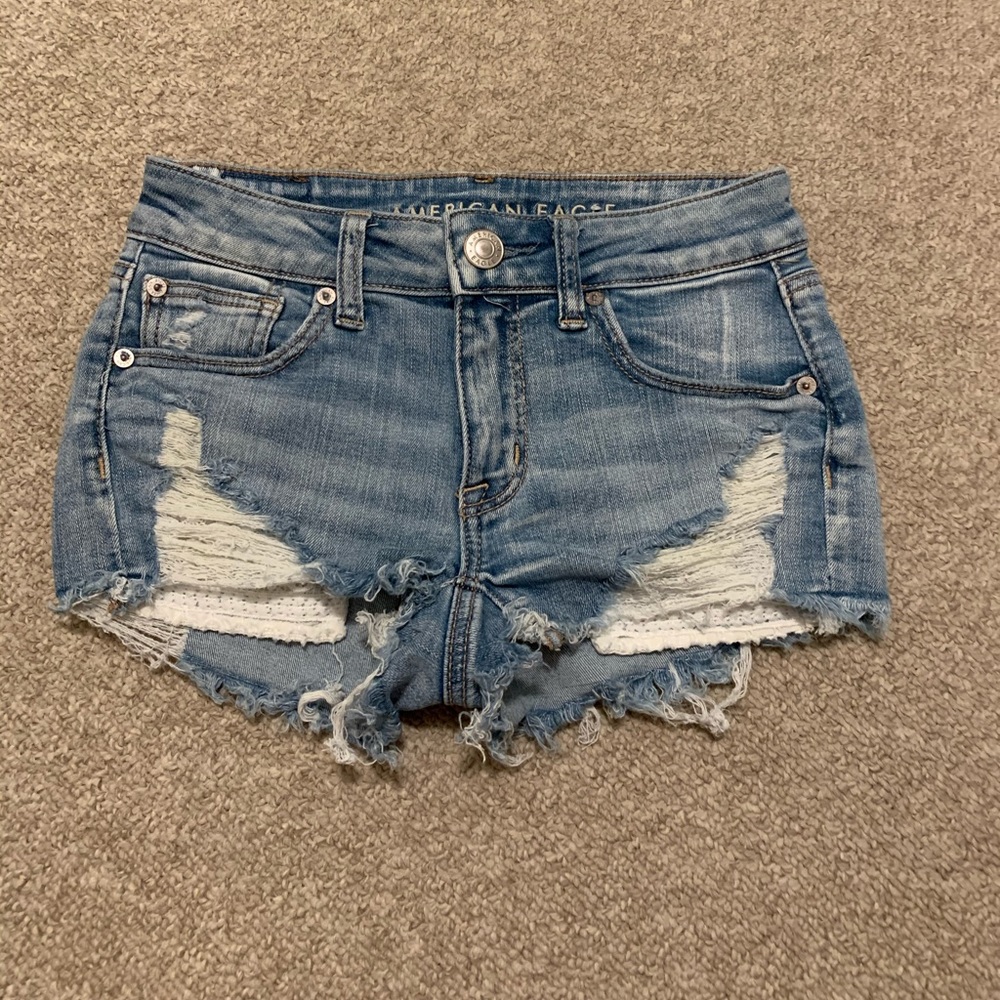 American Eagle jean cheeky shorts